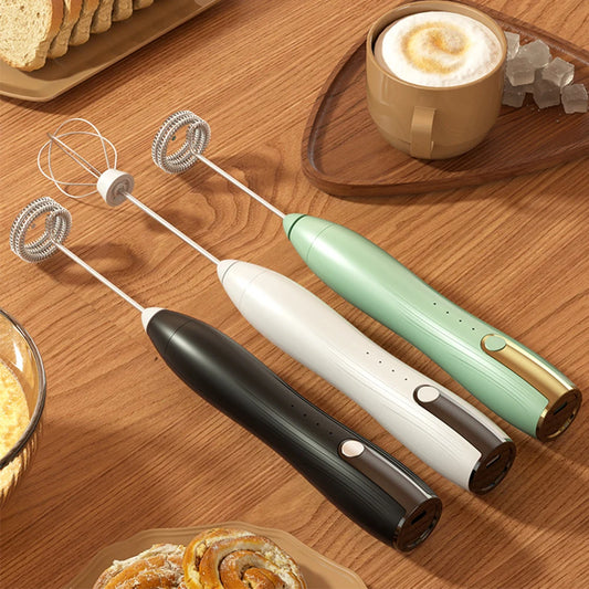 Electric Mini Milk Frother Set