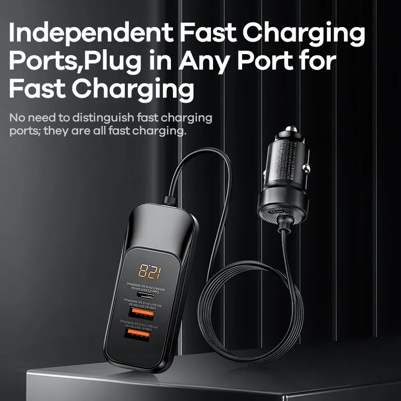 120W Type C USB  Car Charger