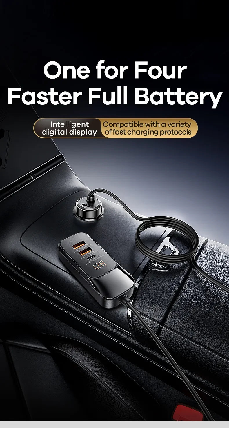 120W Type C USB  Car Charger